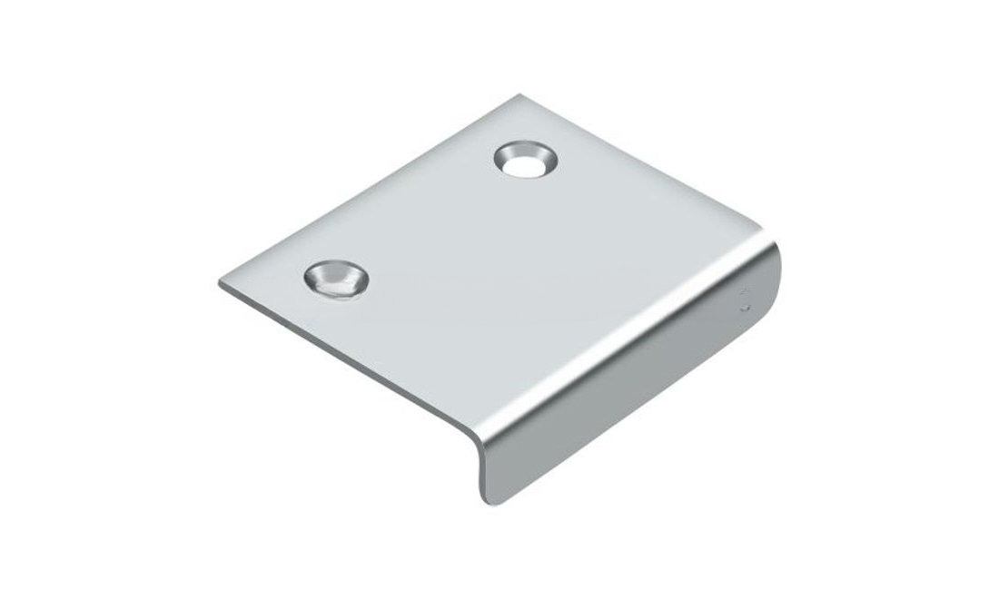 Finger Cabinet Pull, Polished Chrome
