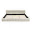 Très grand cadre de lit tapissier avec tissu épais, lit plateforme en chenille avec tête de lit et structure solide. Aucun sommier tapissier requis-1524378533