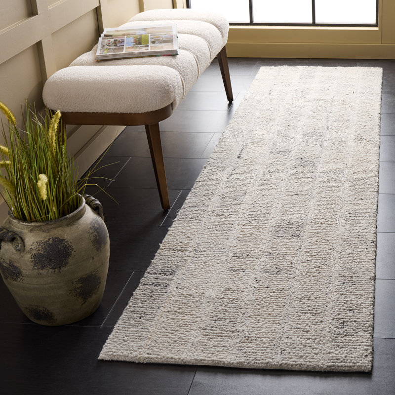Harvest 108 Hand Tufted Wool Pile Striped Rug, Runner 2'3" x 9'
