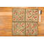 Tapis crocheté antique en laine ivoire