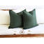Housse 100% lin vert foncé -99028976