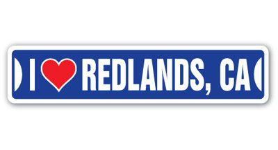 Plaque de rue Redlands en plastique robuste 4 po x 18 po