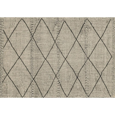 Adynn Geometric Vinyl Machine Printed Indoor / Outdoor Area Rug