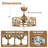 Modern 22" Crystal Drum Ceiling Fan with Light Kit and Remote