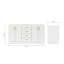 Meuble-lavabo double en bois massif Sawyer-93644166