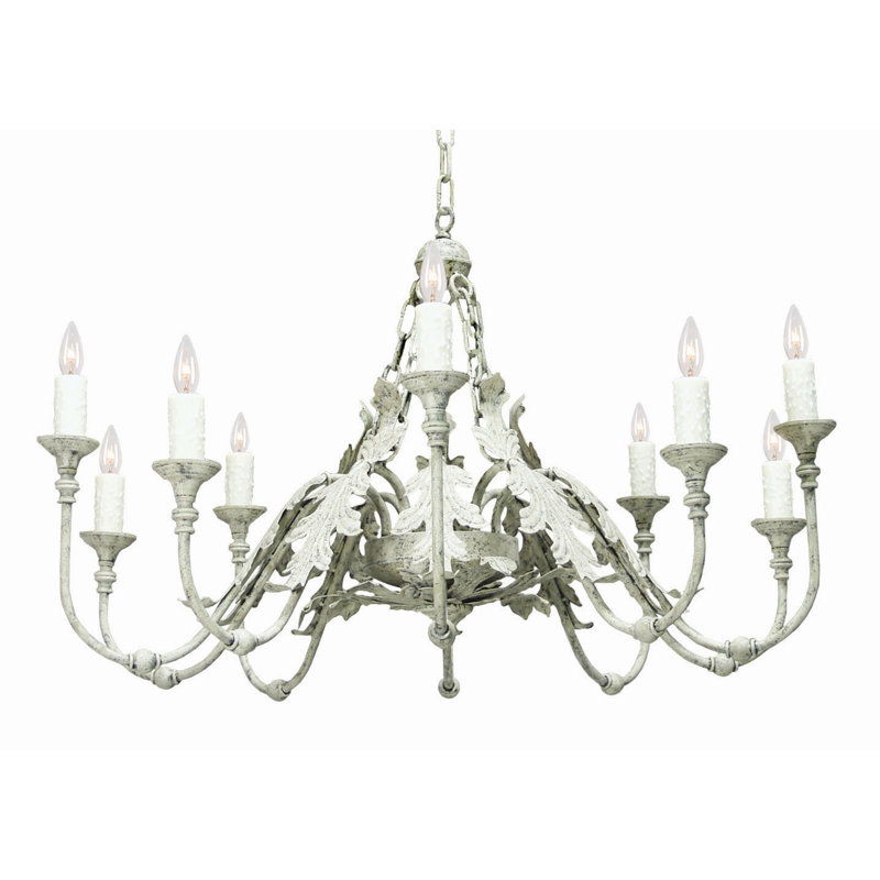 Arbor 10 - Light Chandelier, Autumn Leaf, No Shade