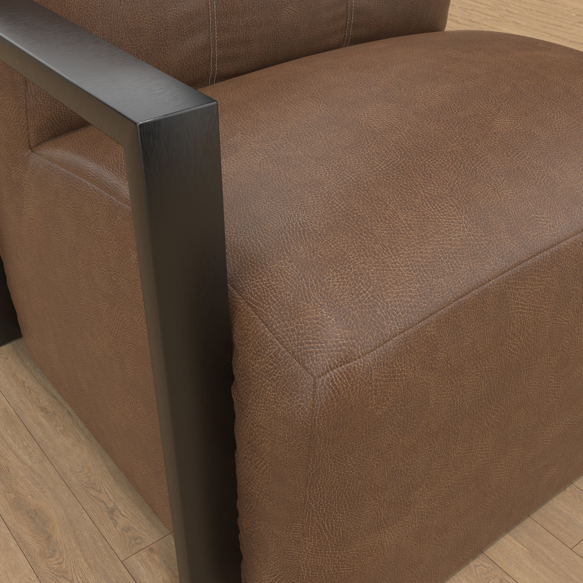Rosalie Outdoor Lounge Chair With Ultrafabric Cushions And Aluminum Arms