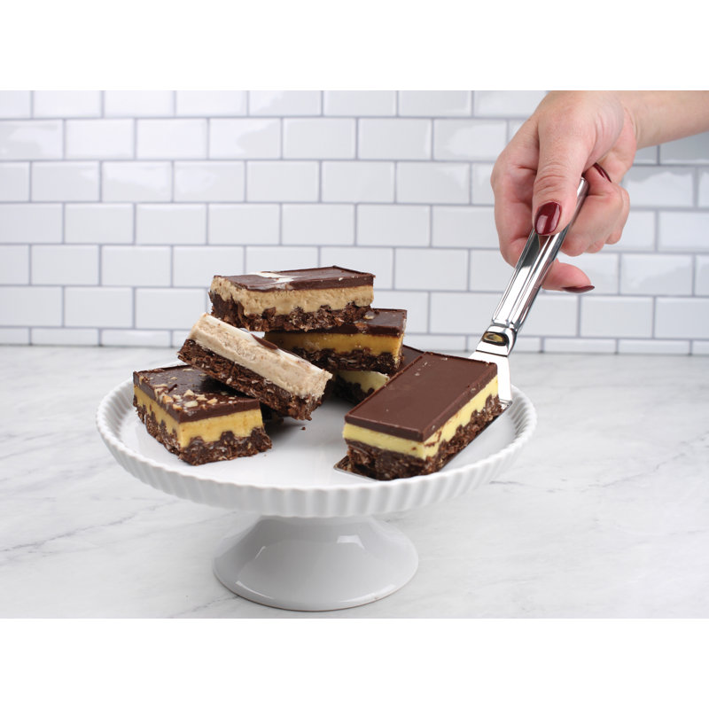 Stainless Steel Brownie Spatula with Slotted Blade