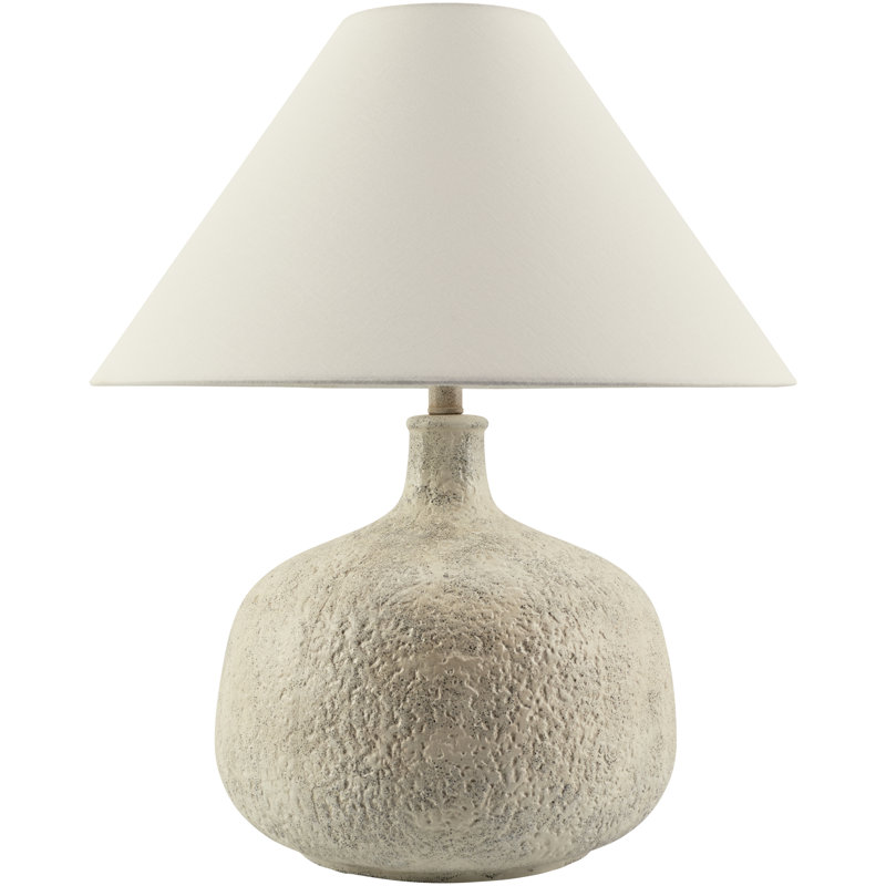 Lampe de table Viane, Crème, crème