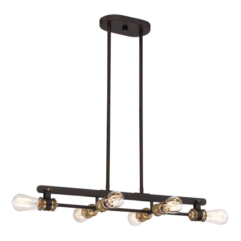 Luminaire suspendu 6 lumières pour îlot de cuisine