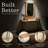Bexton 48"W Industrial Solid Wood Metal Hairpin Natural Live Edge Media Console And 36" Mirror Set