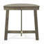 La table en bois gris demi-ronde, pliable pour faciliter l'arrangement gris, ajoute de l'esthétique à l'espace
