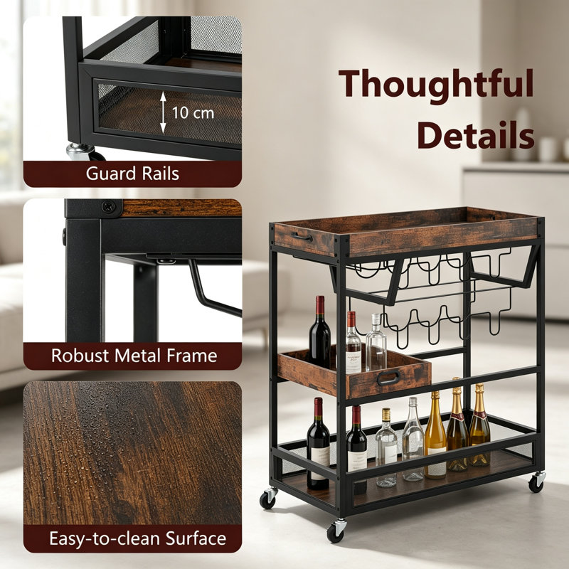 Wine Bottle & Glass Rack