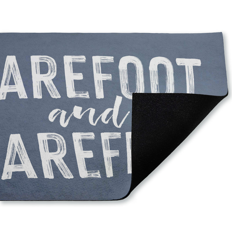Paillasson Barefoot and Carefree Summertime, Pieds nus et sans souci l'été