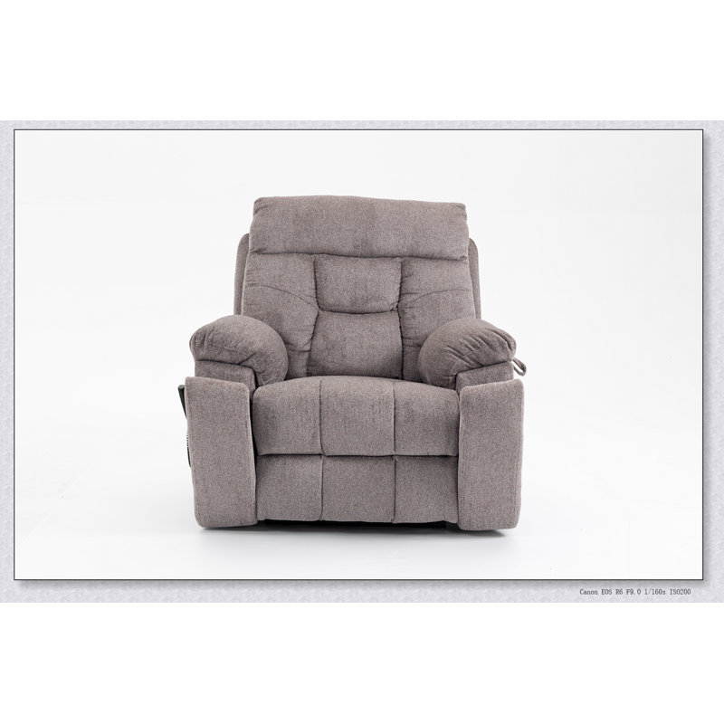 Fauteuil inclinable électrique inclinable électrique, Chenille brun clair