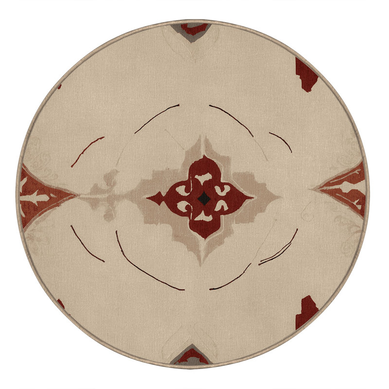 Chiseled Pathways Rug, Round 5'