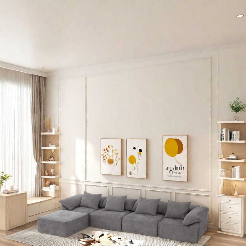 Canapé modulaire surdimensionné Boneless Luxury, Gris foncé