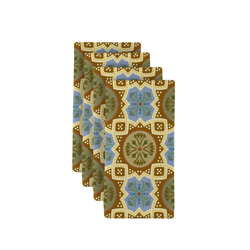 Polyester Geometric Square Napkin