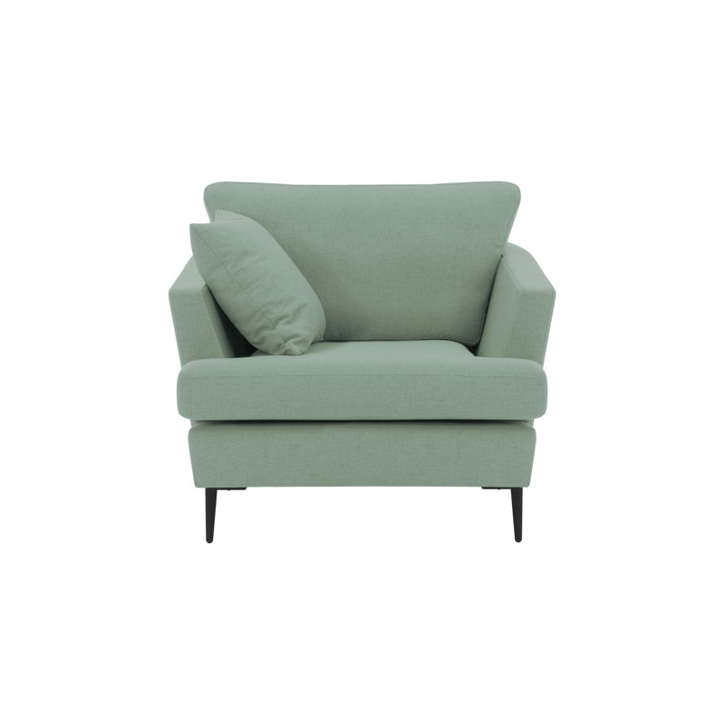 Jovany Velvet Armchair, Mint