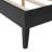 Structure de lit grand format en rotin et bois avec 2 tables de chevet et lampes-874614863