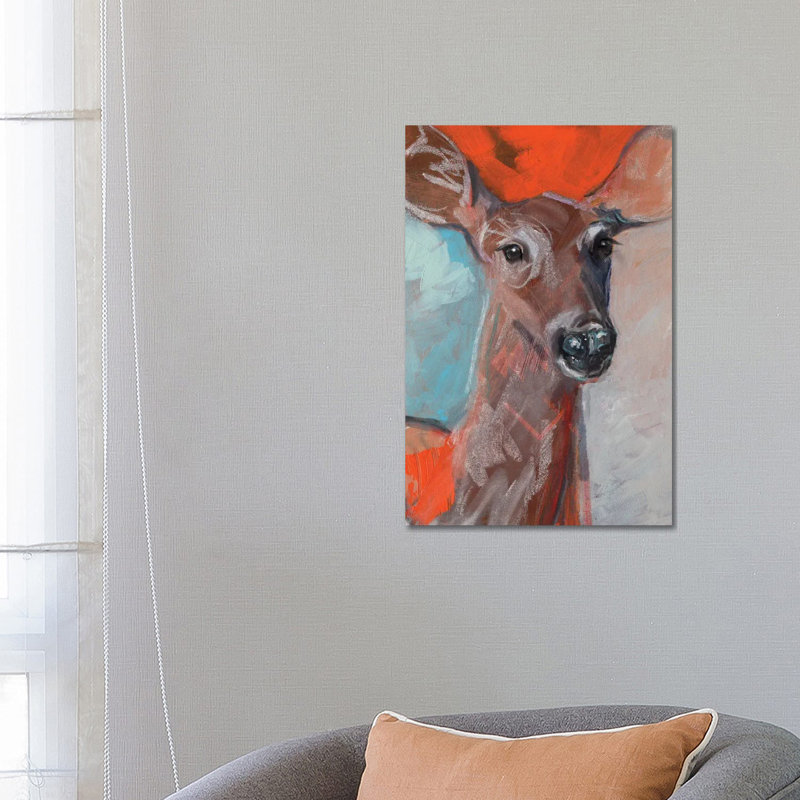 Doe Eyes I by Jennifer Paxton Parker - Wrapped Canvas Painting, 66.04 cm H x 45.72 cm W x 1.91 cm D