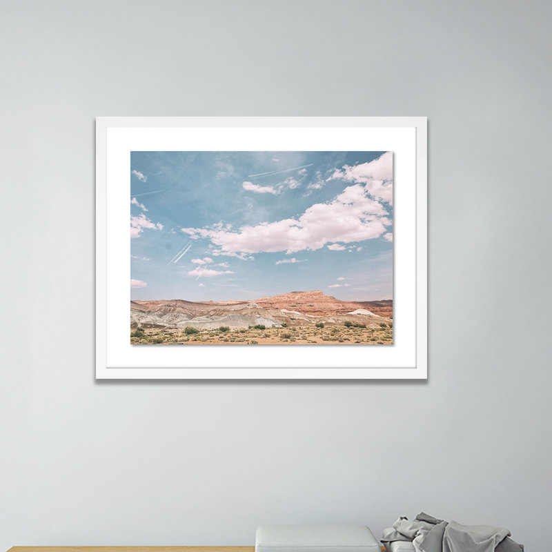 Desert Skies Print by Amy Humphries, White