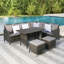 Wicker 7 - Person Garden Lounge Set with Cushions-179835389-185278871