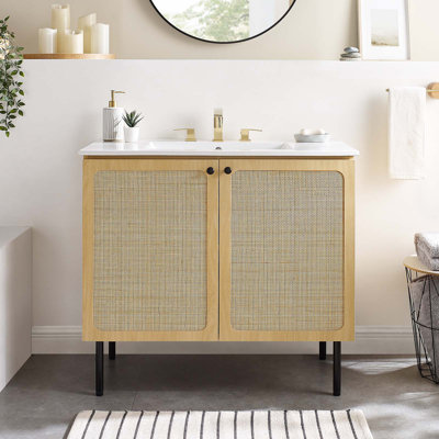 Base de meuble-lavabo simple 35 po Modway