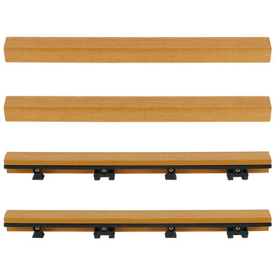 Garniture de carrelage de terrasse droite composite 1 "x 12" orange floride