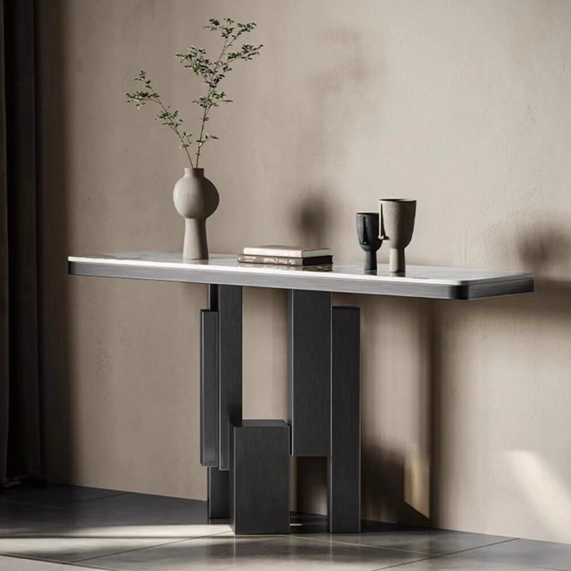 Console luxueuse et moderne de style italien, 33.5" H x 47.2" W x 13.8" D