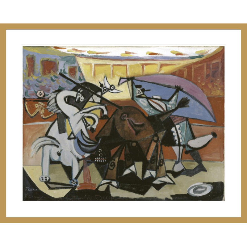 Corrida par Pablo Picasso, impression giclée sur cadre, H 33,5 po x l 41,45 po