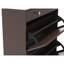 Armoire à chaussures à finition brune avec 2 tiroirs et rangement pratique - Rangement d'entrée pour chambre à coucher