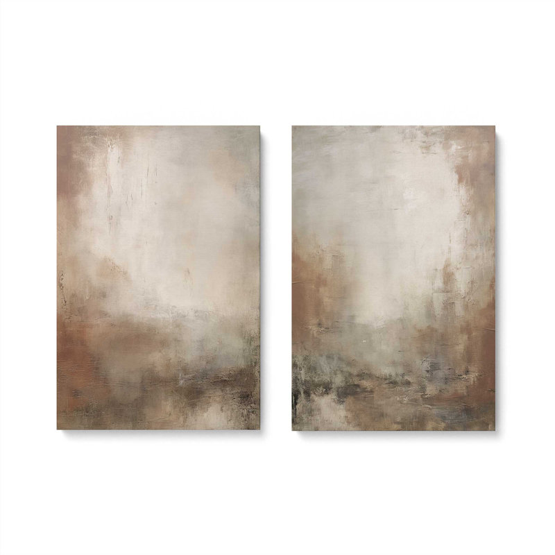Russet Mist Déroulant, ensemble de 2, reproduction sur toile, H 18 po x l 12 po x P 1,25 po, Toile tendue