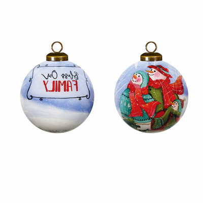 3'' Solid Colour Glass Ball Ornament