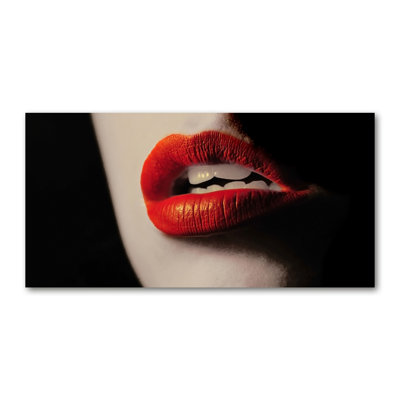 Red Lips - Wrapped Canvas Print