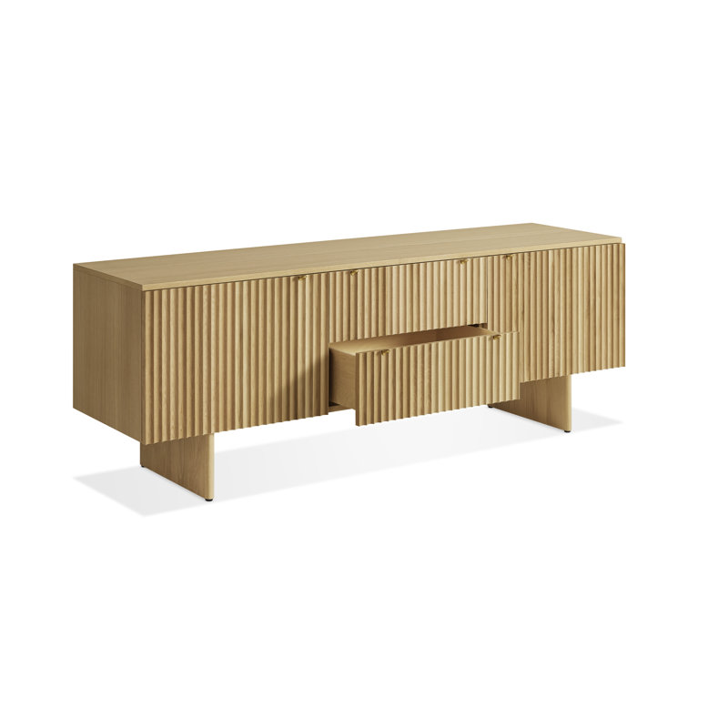 Murmur 80'' W Solid Wood Sideboard, White Oak