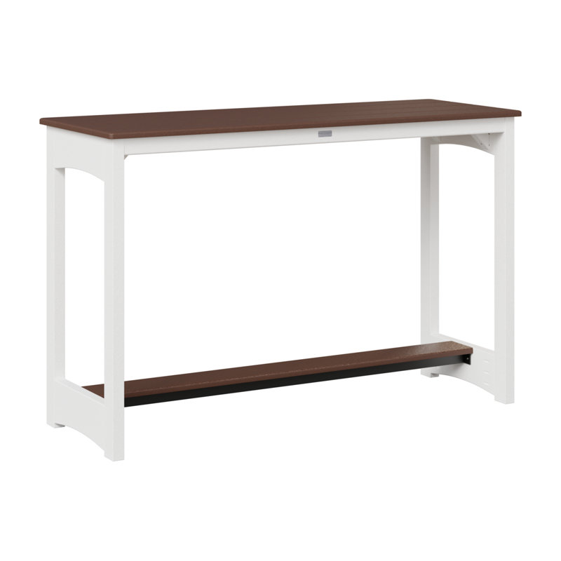 Table de bar Berlin Gardens, Chocolat / Brun, H 38,5 po x l 60 po x P 22 po