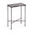 Mazure Narrow Side Table with Hammered Metal Tabletop-1839978091