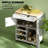 Portable Kitchen Cart,Mobile Kitchen Island,Storage Kitchen Island