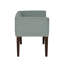 Banc rembourré bleu sarcelle