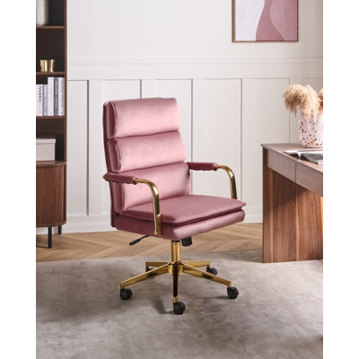 Canora Grey Velvet Office Chair