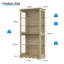 5-Tier Glass Display Cabinet with Tri-Color Sensor Light  and Lock-35746414