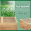 Wooden Cold Frame Greenhouse Garden Polycarbonate Grow House 100 x 50 x 36 cm