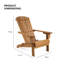 Acacia Foldable Outdoor Adirondack Chair