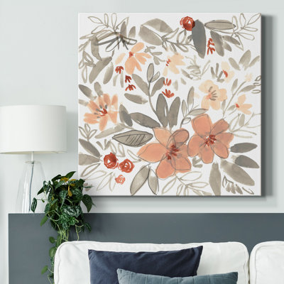 " Peach And Rust Blooms II "