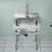 25"L x 22"W Commercial Laundry Sink Freestanding Stainless Steel Utility Kitchen Sink with Open-shelf,Kitchen Faucet
