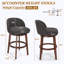 Tabouret de comptoir rotatif H 34,2 po Sheridan-132138089-138402465