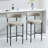 28" Boucle Upholstered Metal Counter Stool-992528422-992528420