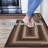  Braided Rug Washable Indoor/Outdoor Gray/Cream/Black/Red Rug-1726780396