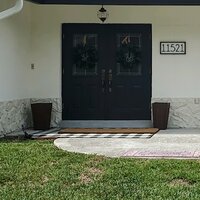 Hancock Plain Outdoor Door Mat AllModern Mat Size: 1'10 x 3